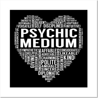 Psychic Medium Heart Posters and Art